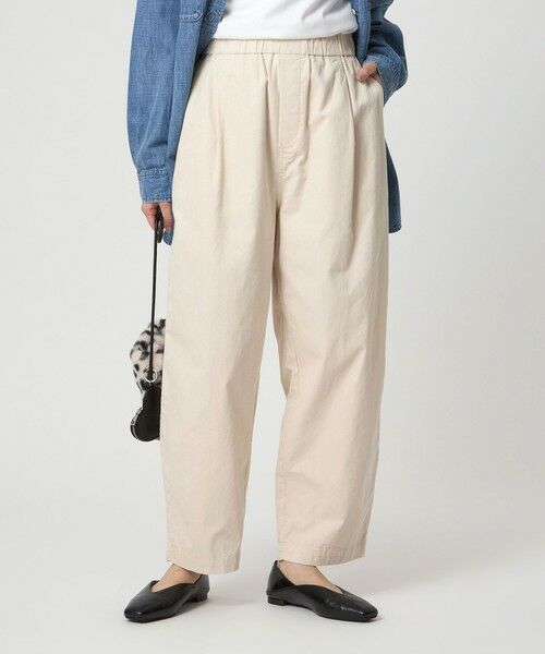 green label relaxing / グリーンレーベル リラクシング その他パンツ | ライトコール カーブ パンツ オフホワイト | 詳細1