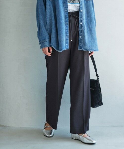 green label relaxing / グリーンレーベル リラクシング その他パンツ | 【結論シリーズ】ニーハイフレアパンツ ［size SHORT/TALLあり］ | 詳細2