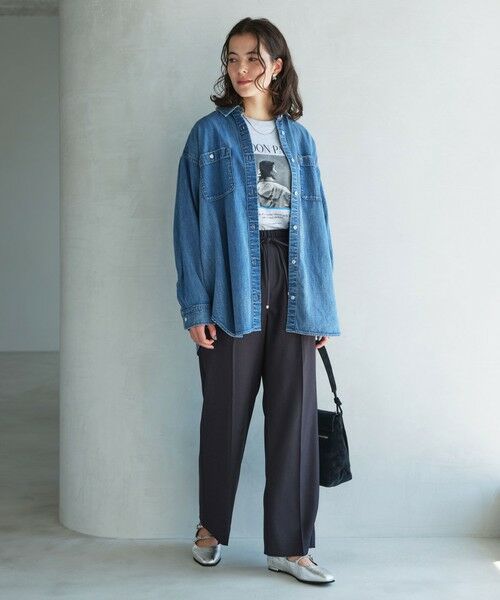 green label relaxing / グリーンレーベル リラクシング その他パンツ | 【結論シリーズ】ニーハイフレアパンツ ［size SHORT/TALLあり］ | 詳細4