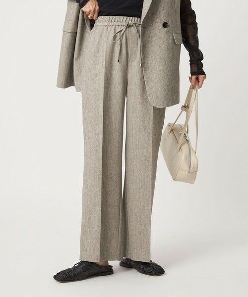 green label relaxing/グリーンレーベル リラクシング 【結論シリーズ】ニーハイフレアパンツ ［size SHORT/TALLあり］ NATURAL L(40)