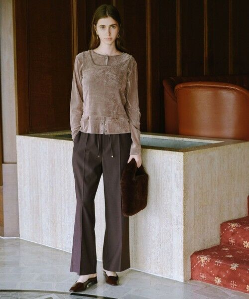 green label relaxing / グリーンレーベル リラクシング その他パンツ | 【結論シリーズ】ニーハイフレアパンツ ［size SHORT/TALLあり］ | 詳細11