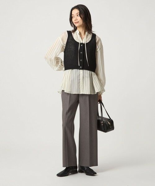 green label relaxing / グリーンレーベル リラクシング その他パンツ | 【結論シリーズ】ニーハイフレアパンツ ［size SHORT/TALLあり］ | 詳細18