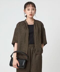 green label relaxing / グリーンレーベル リラクシング シャツ・ブラウス | メッシュ ジャガード シャツ