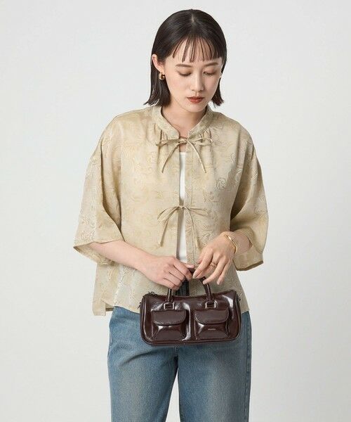 green label relaxing / グリーンレーベル リラクシング シャツ・ブラウス | メッシュ ジャガード シャツ | 詳細1