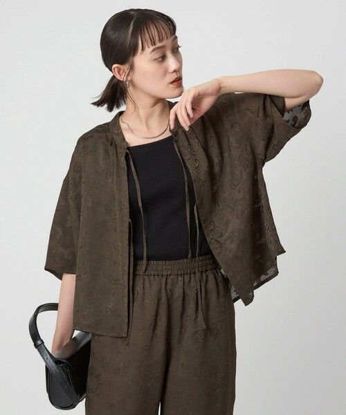 green label relaxing / グリーンレーベル リラクシング シャツ・ブラウス | メッシュ ジャガード シャツ | 詳細8