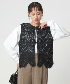 green label relaxing / グリーンレーベル リラクシング シャツ・ブラウス | レース 2WAY ブラウス