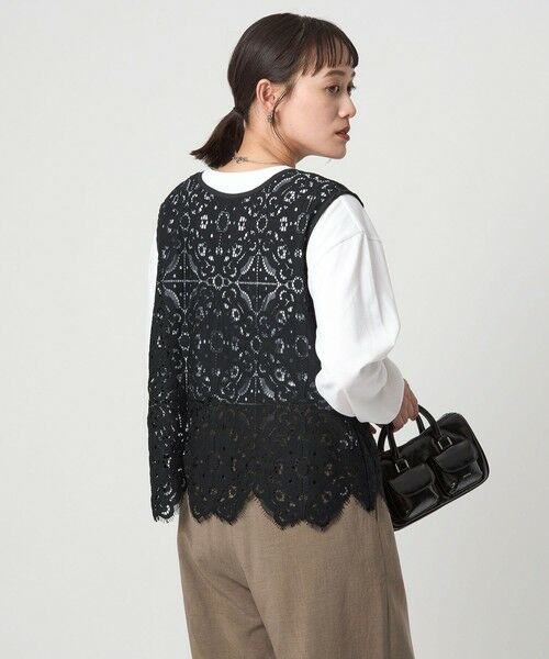 green label relaxing / グリーンレーベル リラクシング シャツ・ブラウス | レース 2WAY ブラウス | 詳細12