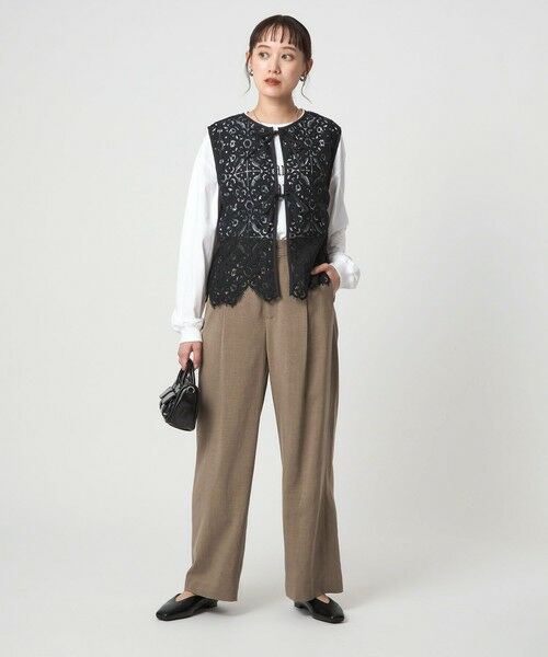 green label relaxing / グリーンレーベル リラクシング シャツ・ブラウス | レース 2WAY ブラウス | 詳細13