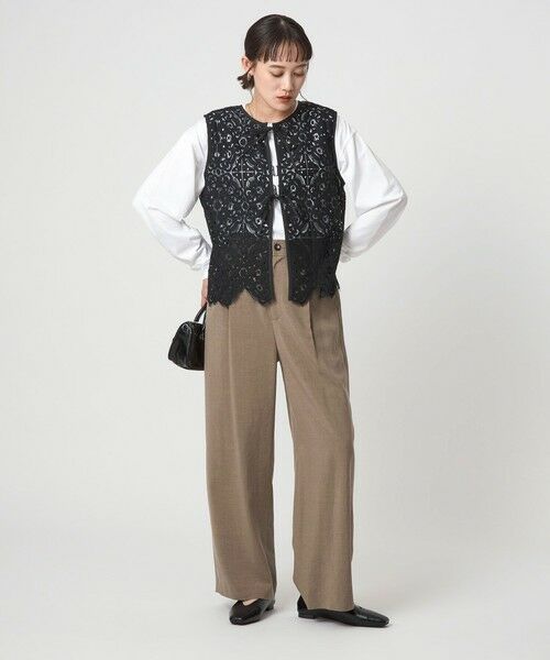 green label relaxing / グリーンレーベル リラクシング シャツ・ブラウス | レース 2WAY ブラウス | 詳細14