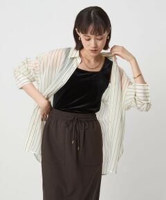 green label relaxing / グリーンレーベル リラクシング タンクトップ | ベロア タンクトップ