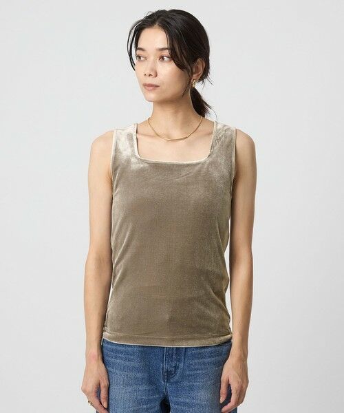 green label relaxing / グリーンレーベル リラクシング タンクトップ | ベロア タンクトップ | 詳細7