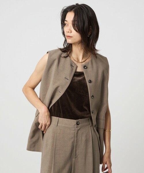 green label relaxing / グリーンレーベル リラクシング タンクトップ | ベロア タンクトップ | 詳細18