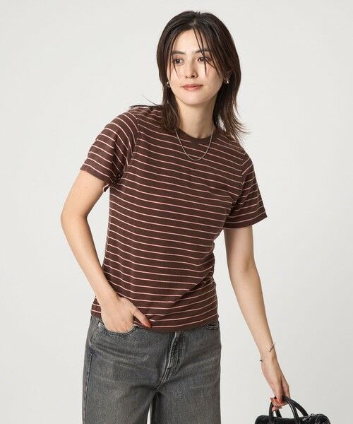 green label relaxing / グリーンレーベル リラクシング Tシャツ | パイル ボーダー Tシャツ | 詳細8