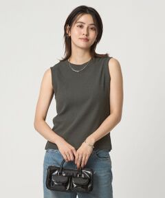 green label relaxing / グリーンレーベル リラクシング カットソー | メランジ ブークレ ノースリーブ プルオーバー