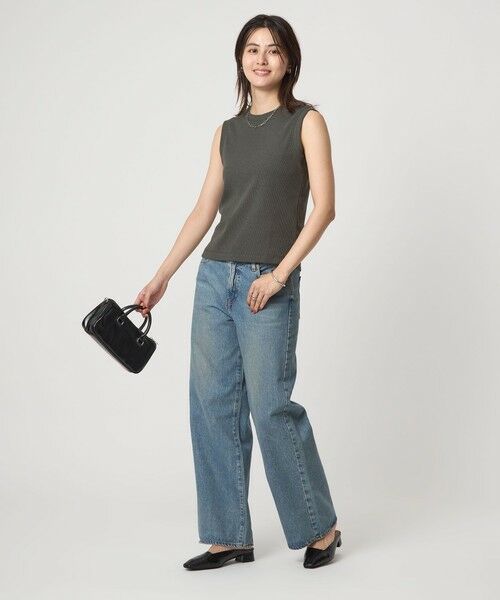 green label relaxing / グリーンレーベル リラクシング カットソー | メランジ ブークレ ノースリーブ プルオーバー | 詳細3