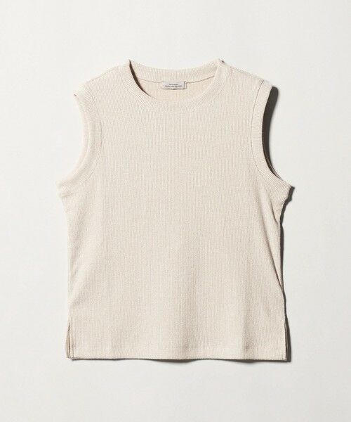 green label relaxing / グリーンレーベル リラクシング カットソー | メランジ ブークレ ノースリーブ プルオーバー | 詳細15