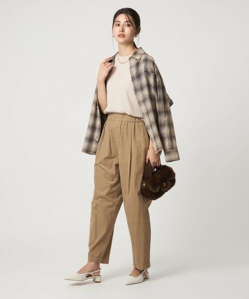 green label relaxing / グリーンレーベル リラクシング カットソー | メランジ ブークレ ノースリーブ プルオーバー | 詳細11