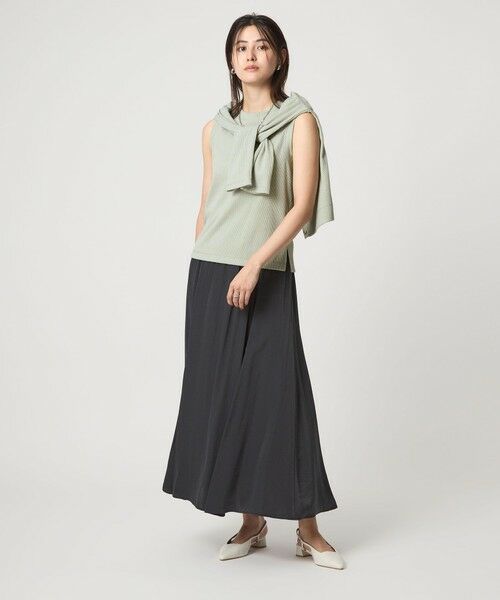 green label relaxing / グリーンレーベル リラクシング カットソー | メランジ ブークレ ノースリーブ プルオーバー | 詳細20