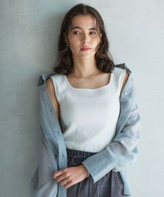 green label relaxing / グリーンレーベル リラクシング タンクトップ | デコルテ フライス タンクトップ 2