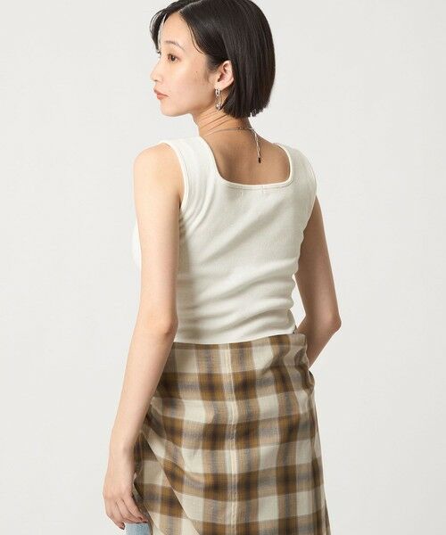 green label relaxing / グリーンレーベル リラクシング タンクトップ | デコルテ フライス タンクトップ 2 | 詳細4