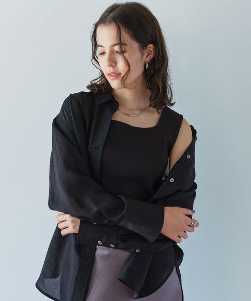 green label relaxing / グリーンレーベル リラクシング タンクトップ | デコルテ フライス タンクトップ 2 | 詳細10