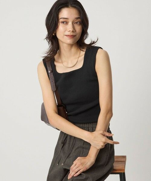green label relaxing / グリーンレーベル リラクシング タンクトップ | デコルテ フライス タンクトップ 2 | 詳細12
