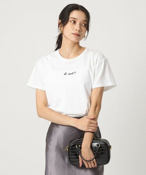 green label relaxing / グリーンレーベル リラクシング Tシャツ | ＜To b. by agnes b.コラボ＞ロゴ ショートスリーブ Tシャツ | 詳細5