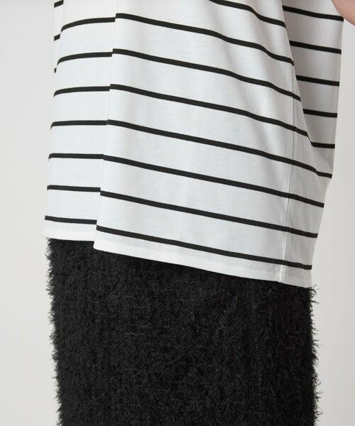 green label relaxing / グリーンレーベル リラクシング Tシャツ | ＜To b. by agnes b.コラボ＞ロゴ ショートスリーブ Tシャツ ボーダー | 詳細11