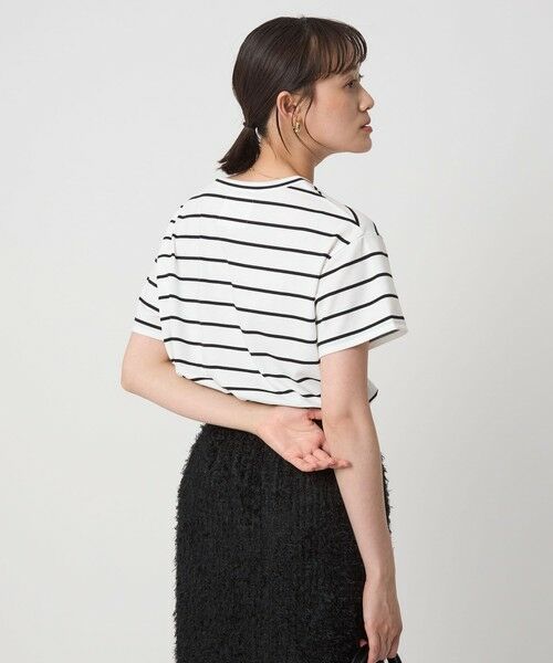 green label relaxing / グリーンレーベル リラクシング Tシャツ | ＜To b. by agnes b.コラボ＞ロゴ ショートスリーブ Tシャツ ボーダー | 詳細3