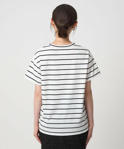 green label relaxing / グリーンレーベル リラクシング Tシャツ | ＜To b. by agnes b.コラボ＞ロゴ ショートスリーブ Tシャツ ボーダー | 詳細8