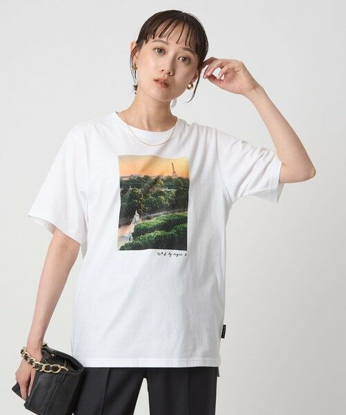 green label relaxing / グリーンレーベル リラクシング Tシャツ | ＜To b. by agnes b.コラボ＞フォト ショートスリーブ Tシャツ | 詳細2