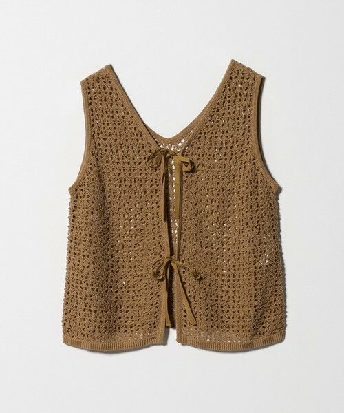 green label relaxing / グリーンレーベル リラクシング ニット・セーター | メッシュ 2WAY ノースリーブ ニット プルオーバー ウォッシャブル | 詳細14