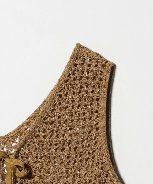 green label relaxing / グリーンレーベル リラクシング ニット・セーター | メッシュ 2WAY ノースリーブ ニット プルオーバー ウォッシャブル | 詳細17