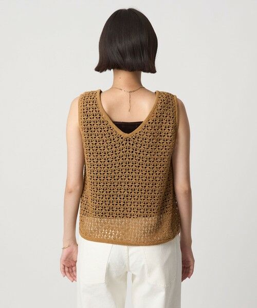 green label relaxing / グリーンレーベル リラクシング ニット・セーター | メッシュ 2WAY ノースリーブ ニット プルオーバー ウォッシャブル | 詳細13