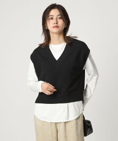 green label relaxing / グリーンレーベル リラクシング ベスト | Vネック ニット ベスト