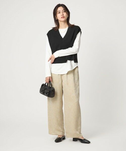 green label relaxing / グリーンレーベル リラクシング ベスト | Vネック ニット ベスト | 詳細2