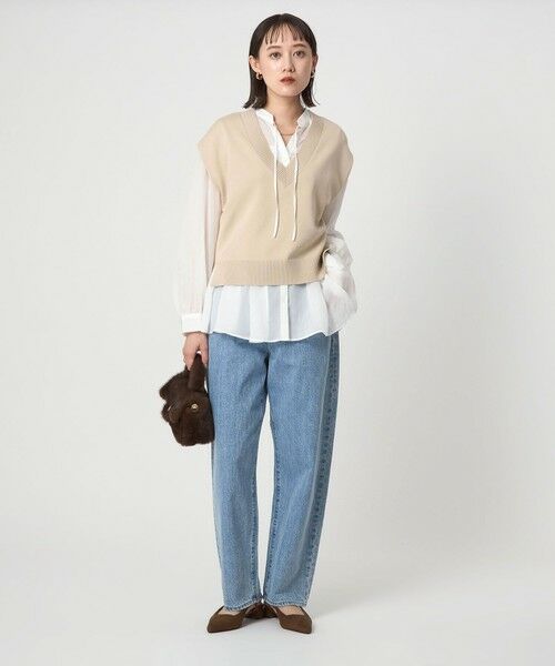 green label relaxing / グリーンレーベル リラクシング ベスト | Vネック ニット ベスト | 詳細9