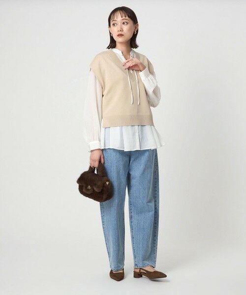 green label relaxing / グリーンレーベル リラクシング ベスト | Vネック ニット ベスト | 詳細10