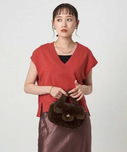 green label relaxing / グリーンレーベル リラクシング ベスト | Vネック ニット ベスト | 詳細15