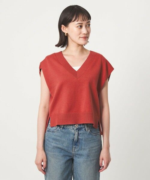 green label relaxing / グリーンレーベル リラクシング ベスト | Vネック ニット ベスト | 詳細18