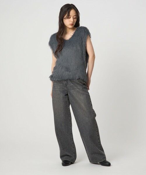 green label relaxing / グリーンレーベル リラクシング ベスト | フェザー ノースリーブ プルオーバー  -ウォッシャブル- | 詳細4