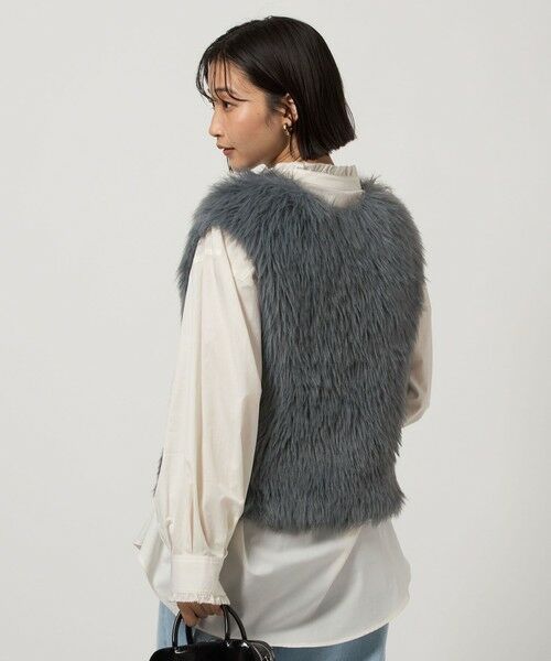 green label relaxing / グリーンレーベル リラクシング ベスト | フェザー ノースリーブ プルオーバー  -ウォッシャブル- | 詳細8