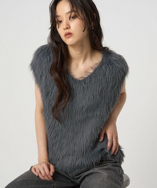 green label relaxing/グリーンレーベル リラクシング フェザー ノースリーブ プルオーバー -ウォッシャブル- DK. GRAY FREE green label relaxing/グリーンレーベル リラクシング フェザー ノースリーブ プルオーバー -ウォッシャブル- DK. GRAY FREE