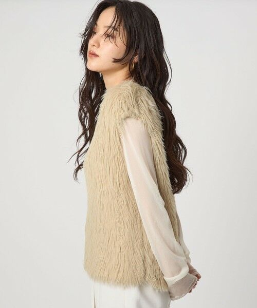 green label relaxing / グリーンレーベル リラクシング ベスト | フェザー ノースリーブ プルオーバー  -ウォッシャブル- | 詳細12