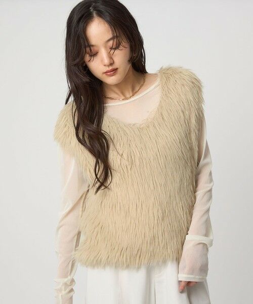 green label relaxing / グリーンレーベル リラクシング ベスト | フェザー ノースリーブ プルオーバー  -ウォッシャブル- | 詳細14