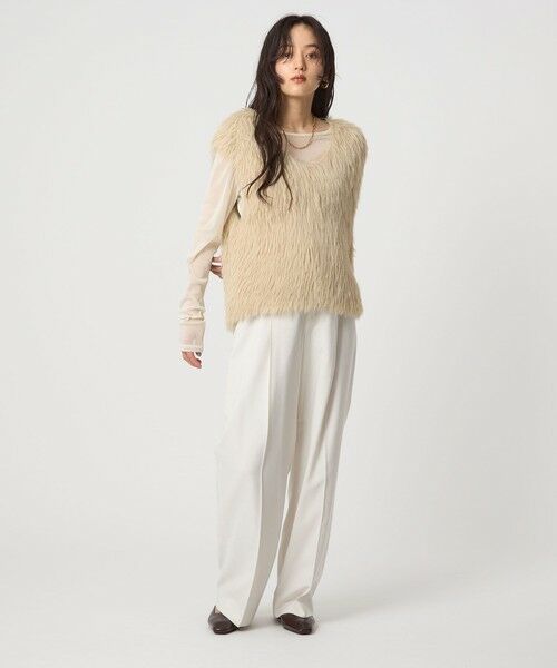 green label relaxing / グリーンレーベル リラクシング ベスト | フェザー ノースリーブ プルオーバー  -ウォッシャブル- | 詳細15