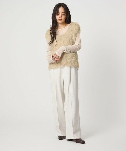 green label relaxing / グリーンレーベル リラクシング ベスト | フェザー ノースリーブ プルオーバー  -ウォッシャブル- | 詳細16