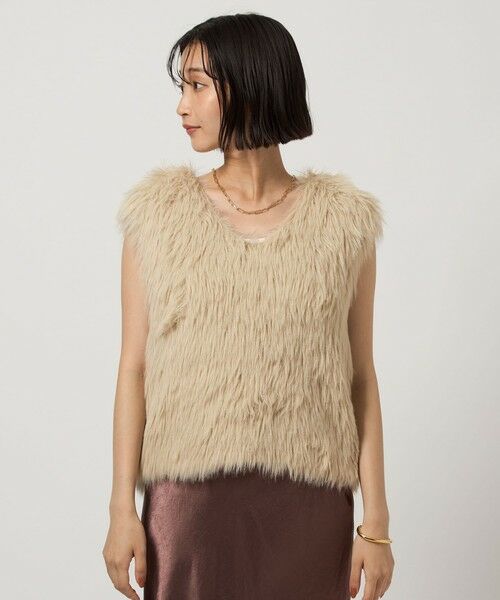 green label relaxing / グリーンレーベル リラクシング ベスト | フェザー ノースリーブ プルオーバー  -ウォッシャブル- | 詳細22