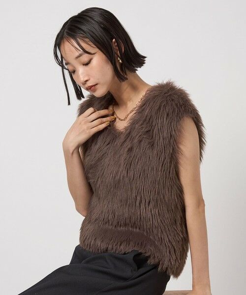 green label relaxing / グリーンレーベル リラクシング ベスト | フェザー ノースリーブ プルオーバー  -ウォッシャブル- | 詳細25