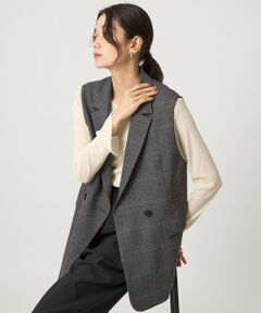 green label relaxing / グリーンレーベル リラクシング ベスト | ツイードライク ジレ マシンウォッシャブル 帯電防止